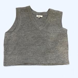Madewell sweater vest gray size M
